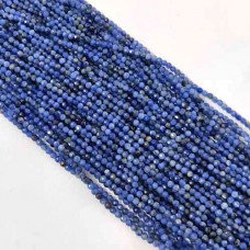 Natural Sodalite 2-2.5mm round facet beads strand